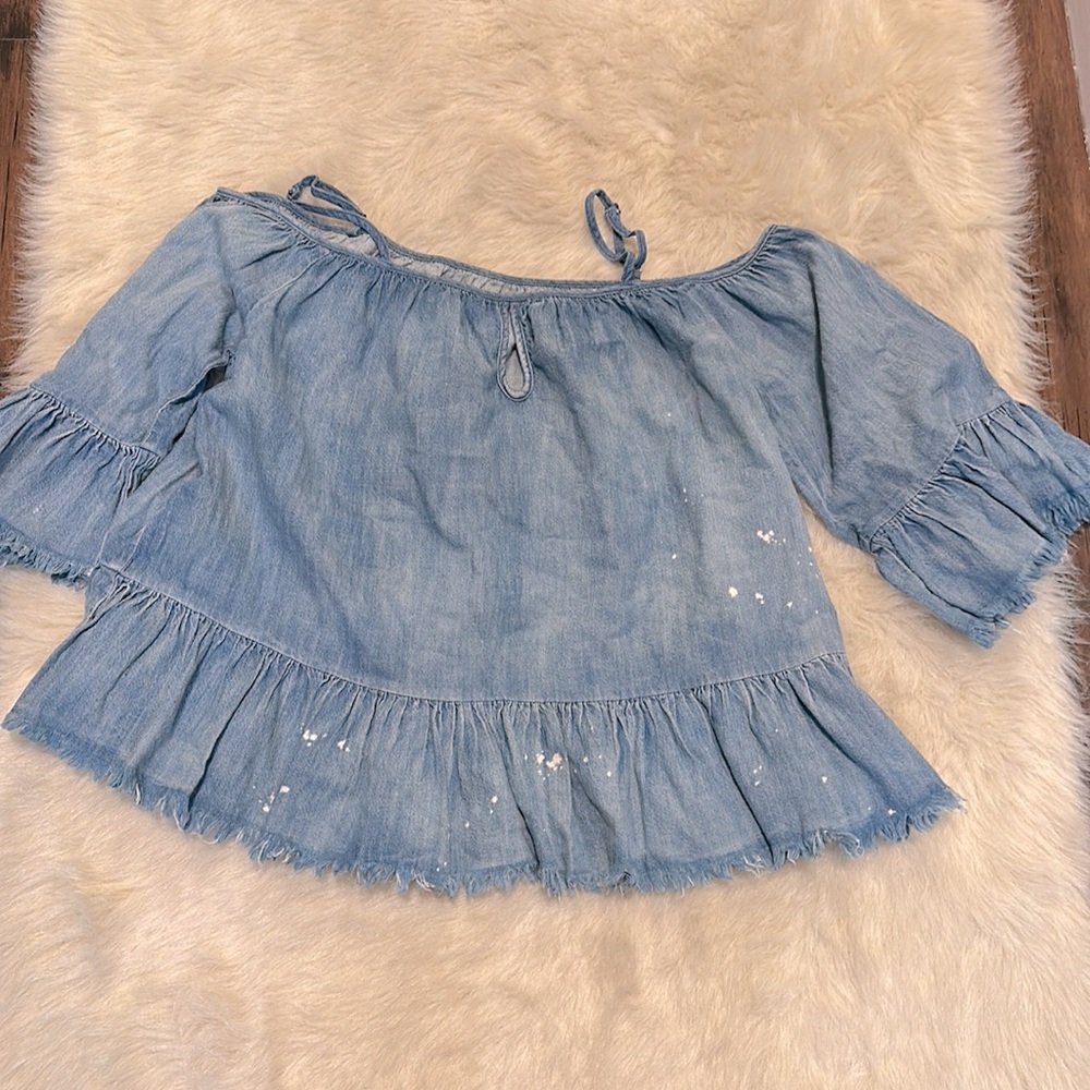 NWT denim top - Picture 7 of 9